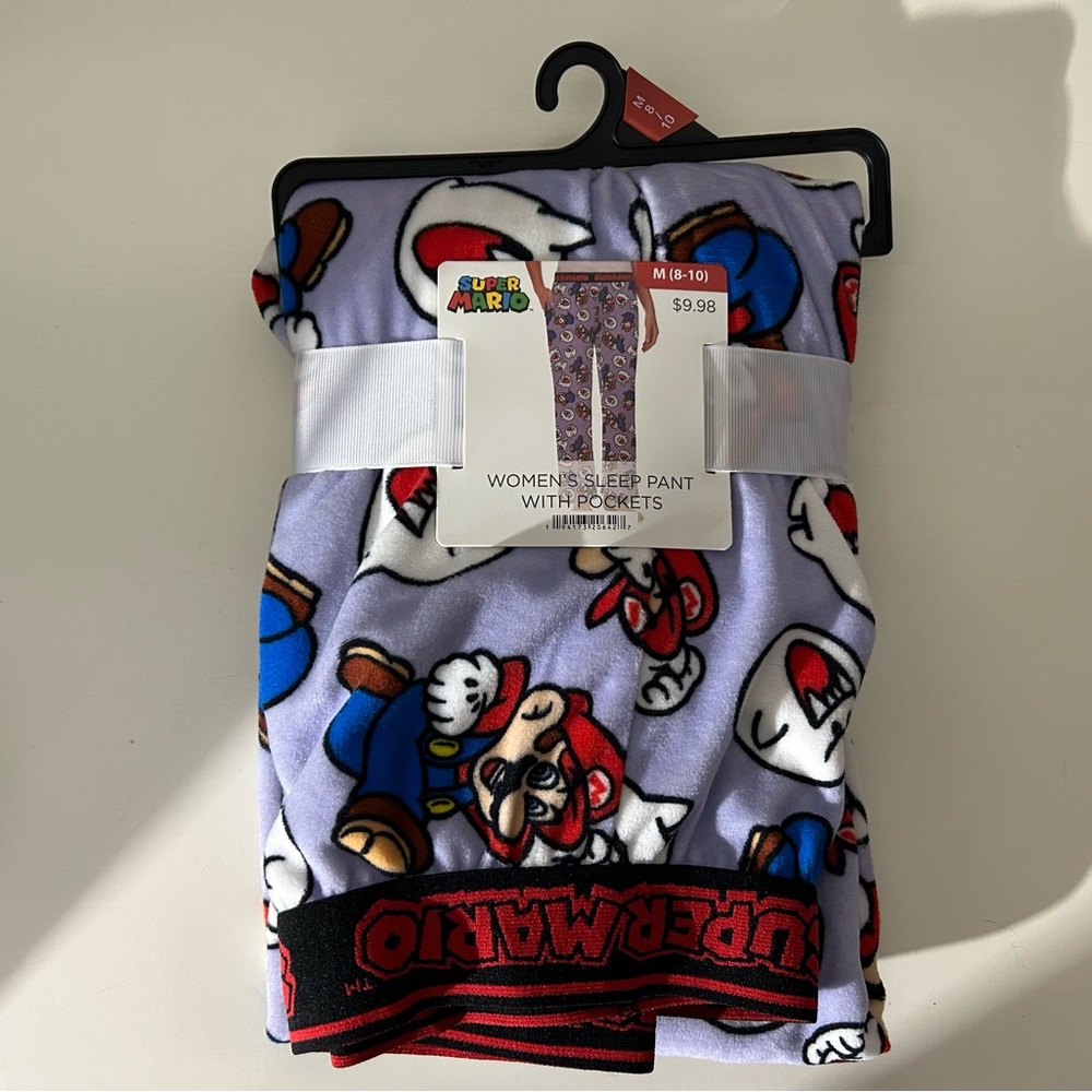 Super Mario Women's Sleep Pants with Pockets